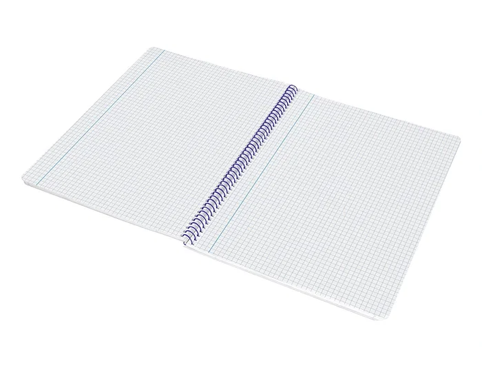 Liderpapel Cuaderno espiral A4 Smart, tapa blanda, 80 hojas, 75gr, cuadro 4mm con margen, color amarillo