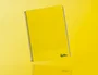 Liderpapel Cuaderno espiral A4 Smart, tapa blanda, 80 hojas, 75gr, cuadro 4mm con margen, color amarillo