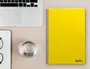 Liderpapel Cuaderno espiral A4 Smart, tapa blanda, 80 hojas, 75gr, cuadro 4mm con margen, color amarillo