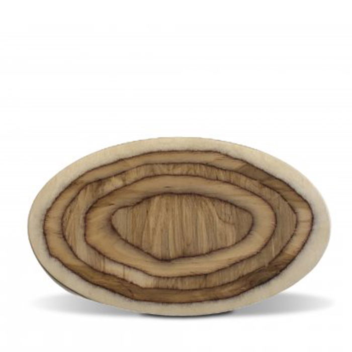 LA ROCA Bandeja de Madera Ovalada TRAY 35x20 cm - Complemento de Orfebrería