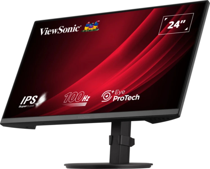 Viewsonic VA2408-HDJ Pantalla para PC 61 cm (24") Full HD LED Negro 1920 x 1080 Pixeles