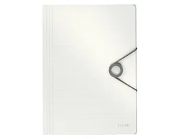 Leitz Carpeta WOW Solid 3 Solapas Polipropileno DIN A4 Blanco