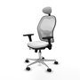 PIQUERAS Y CRESPO Silla de oficina Jorquera Blanca con Mecanismo Sincro/Traslack