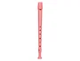 Hohner Flauta dulce 9508 color coral funda verde y transparente para educación musical
