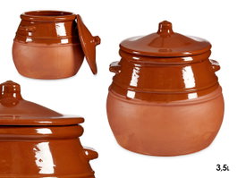 La Dehesa Puchero 3.5 L Barro Refractario Miel 23 x 23 x 23 cm (Set de 4)