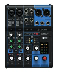 Yamaha MG06X Mezclador de Audio 6 Canales Negro