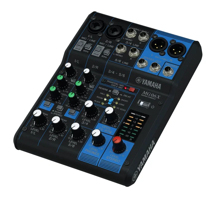 Yamaha MG06X Mezclador de Audio 6 Canales Negro