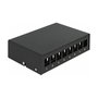 DeLOCK Panel de Conexiones Patch Panel Keystone 8 Puertos Negro, Referencia Delock Keystone, Metal, 112.5 x 158.5 x 45.2 mm