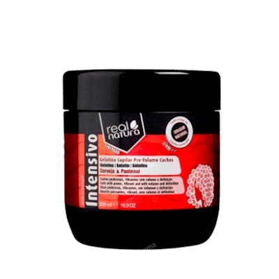Real Natura Gelatina Capilar Pro-Volume Cachos 500ml Real Natura Gelatina Capilar Pro-Volume Cachos 500ml