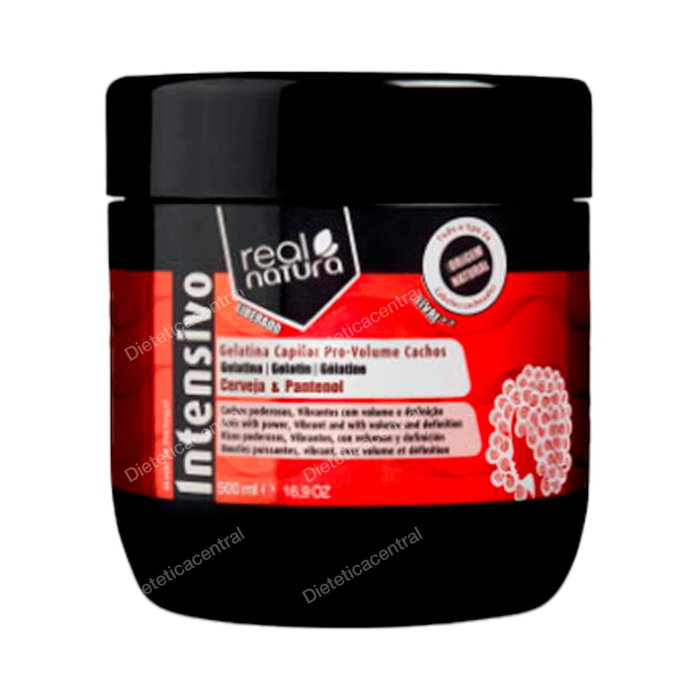 Real Natura Gelatina Capilar Pro-Volume Cachos 500ml Real Natura Gelatina Capilar Pro-Volume Cachos 500ml