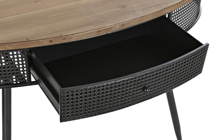 DKD Home Decor Consola Loft Negro Marron Abeto Metal 65 x 77 x 120 cm DKD Home Decor Consola Loft Negro Marron Abeto Metal 65 x 77 x 120 cm
