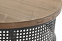 DKD Home Decor Consola Loft Negro Marron Abeto Metal 65 x 77 x 120 cm