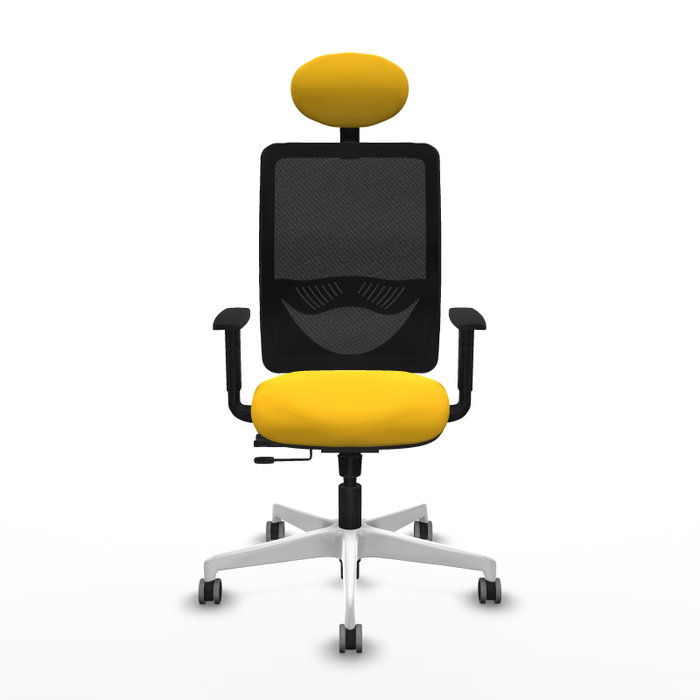 PIQUERAS Y CRESPO Silla de oficina Zulema con mecanismo Sincro/Traslack Amarillo y Negro PIQUERAS Y CRESPO Silla de oficina Zulema con mecanismo Sincro/Traslack Amarillo y Negro
