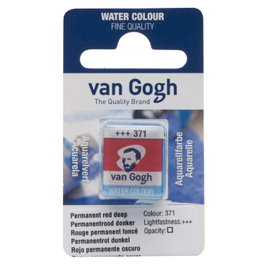 Van Gogh Acuarela Pastilla Rojo Permanente Oscuro 371