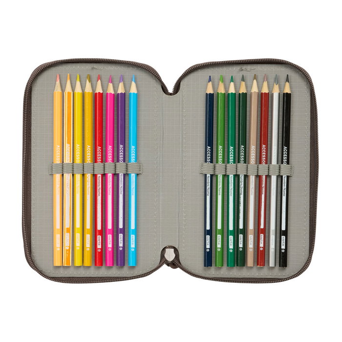 Portatodo Jurassic World Marrón 12,5 x 19,5 x 5,5 cm 37 Piezas