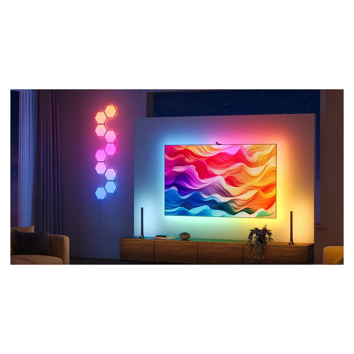 Govee H6098 Tira de Luz Inteligente Netflix Envisual, Compatible con TV de 55"-65", Wi-Fi/Bluetooth, Negro, LED, Salón
