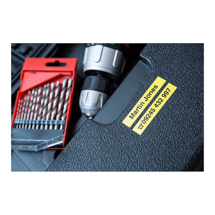 Brother TZeS621 Cinta Laminada Súper Adhesiva 9mm x 8m Amarillo/Negro Brother TZeS621 Cinta Laminada Súper Adhesiva 9mm x 8m Amarillo/Negro