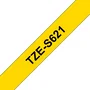 Brother Cinta Laminada Superadhesiva Amarillo/Negro 9mm x 8m