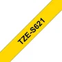 Brother Cinta Laminada TZeS621 Superadhesiva 9mm x 8m Amarillo / negro