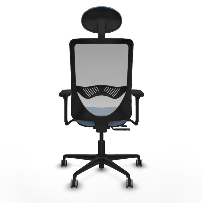 PIQUERAS Y CRESPO Silla de oficina Zulema con mecanismo Sincro/Traslack, Azul cielo y Gris PIQUERAS Y CRESPO Silla de oficina Zulema con mecanismo Sincro/Traslack, Azul cielo y Gris