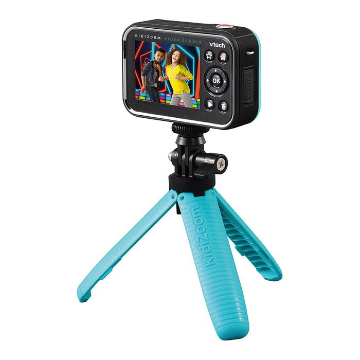 VTech Kidizoom Video Studio HD - Cámara digital para niños de 5 años, 5 MP, pantalla 2.4", multicolor, idiomas: alemán, holandés, inglés, español, francés