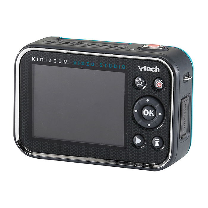 VTech Kidizoom Video Studio HD - Cámara digital para niños de 5 años, 5 MP, pantalla 2.4", multicolor, idiomas: alemán, holandés, inglés, español, francés