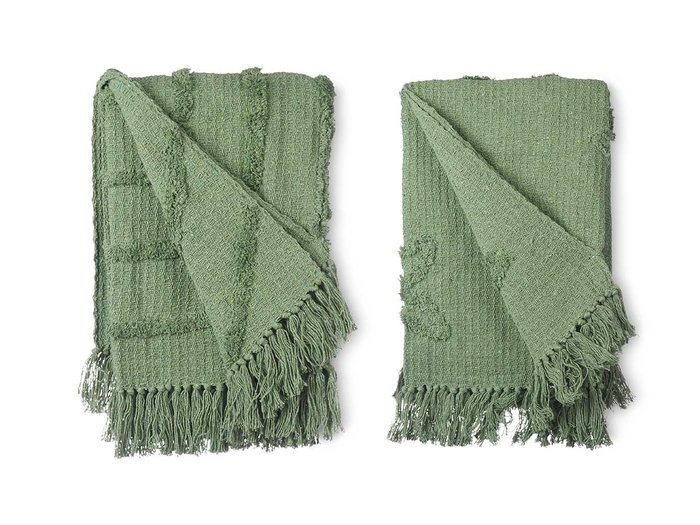 GIFTDECOR Multiuso Bordado Verde 125 x 150 cm (Pack de 9)