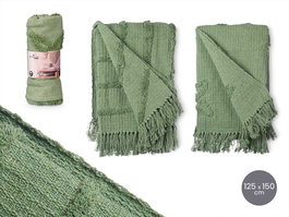 Giftdecor Multiuso Bordado Verde 125 x 150 cm Surtidos (Set de 9)