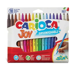 Carioca Rotulador Joy Caja de 18 Unidades Colores Surtidos Punta Fina