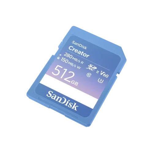 Sandisk SDSDXEP-512G-GNCIS Tarjeta SDXC UHS-II 512GB Lectura 280MB/s Escritura 150MB/s V60 U3