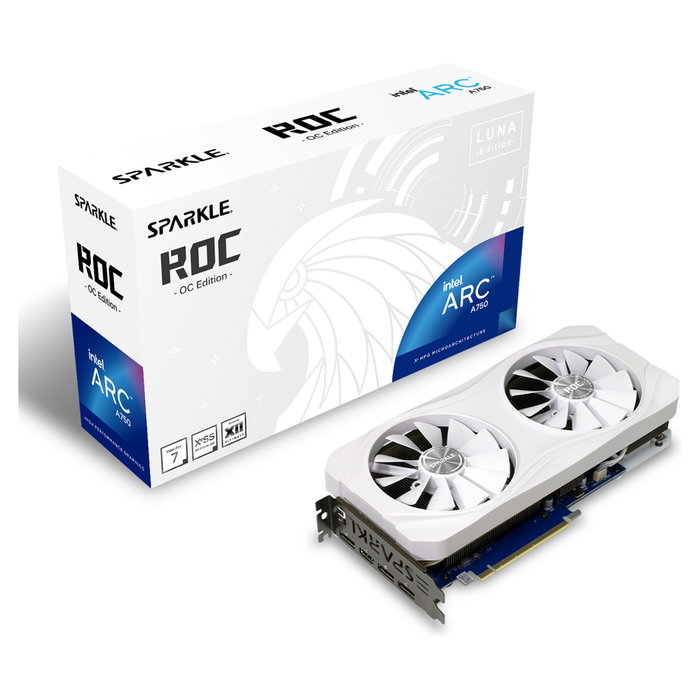 Sparkle Intel Arc A750 ROC Luna OC Edition 8GB GDDR6 Blanco