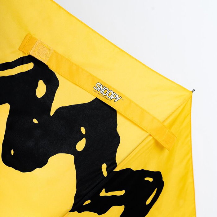 Snoopy Paraguas Plegable Automático 100cm Diámetro Poliéster Estructura Metálica Mango PVC Apertura Automática