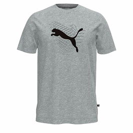 Camiseta de Manga Corta Hombre Puma Graphics Cat Gris