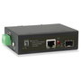 LevelOne IGC-0101 Convertidor Gigabit Ethernet Mediacorner 10/100/1000Base-T a 1000Base-SX SFP con PoE (30W), Montaje en Rail DIN