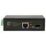 LevelOne IGC-0101 Convertidor Gigabit Ethernet Mediacorner 10/100/1000Base-T a 1000Base-SX SFP con PoE (30W), Montaje en Rail DIN