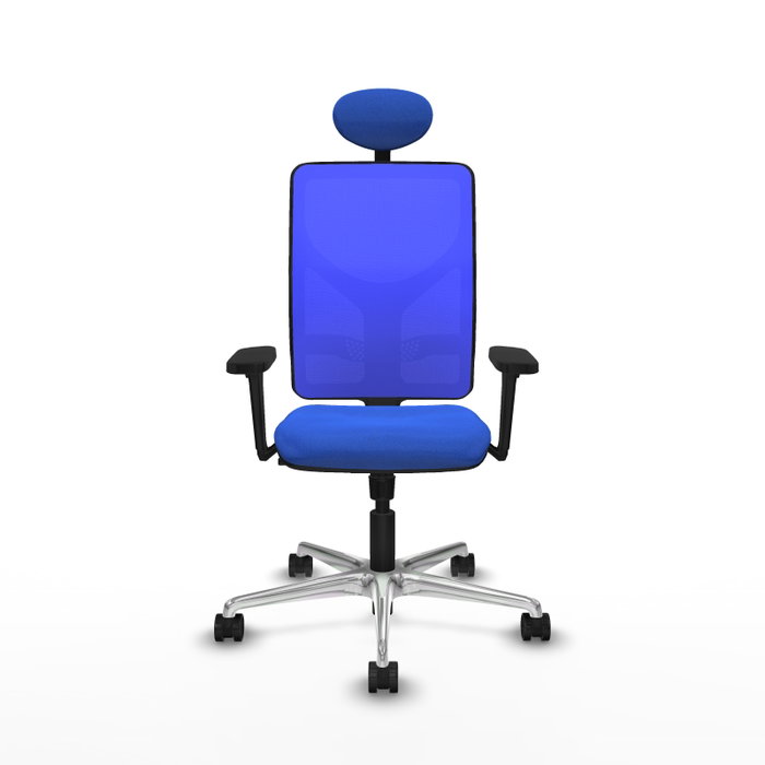 PIQUERAS Y CRESPO Silla de oficina Motilla con Mecanismo Sincro Azul