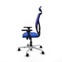 PIQUERAS Y CRESPO Silla de oficina Motilla con Mecanismo Sincro Azul