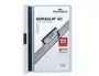 Durable Carpeta Duraclip dossier con pinza lateral azul, capacidad 60 hojas