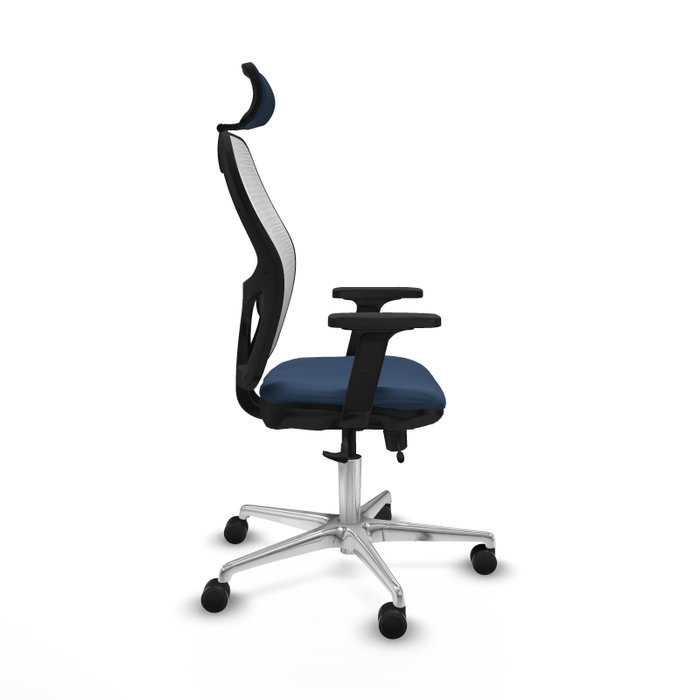 PIQUERAS Y CRESPO Silla de oficina Jorquera Azul marino y Blanco
