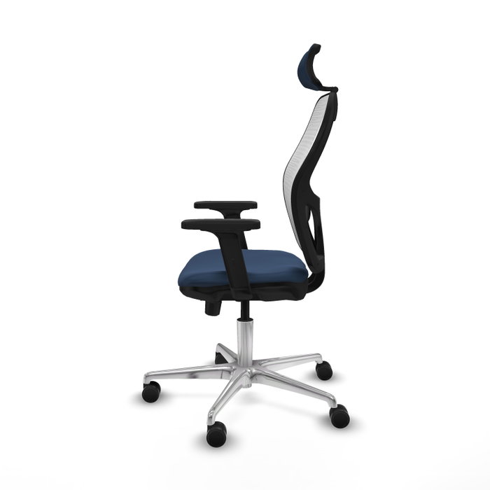 PIQUERAS Y CRESPO Silla de oficina Jorquera Azul marino y Blanco