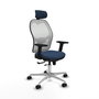 PIQUERAS Y CRESPO Silla de oficina Jorquera Azul marino y Blanco