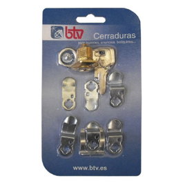 BTV KIT CERRADURA BUZON UNIVERSAL Nº2 ORO REF 60004