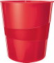 LEITZ WOW Papelera de 15L Rojo