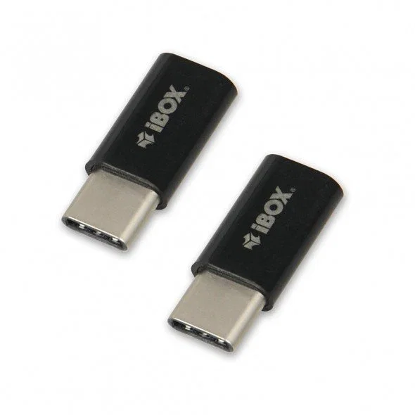 Ibox Adaptador USB C a micro-USB IAMCS2 Negro Ibox Adaptador USB C a micro-USB IAMCS2 Negro