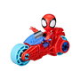Hasbro Spidey F7459 Set Figura y Motocicleta Marvel +3 Años