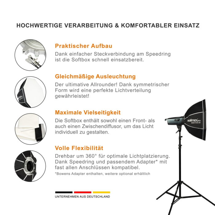 Walimex pro Softbox Basic Octa 60