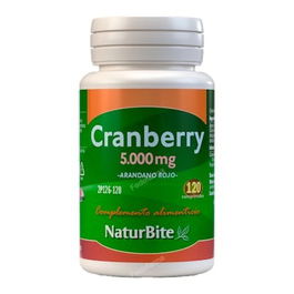 NATURBITE Cranberry Arandano Rojo 5000Mg 120 Comp para Vías Urinarias