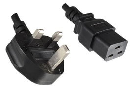 MicroConnect Cable de Alimentación Tipo G del Reino Unido a C19, 1,8m