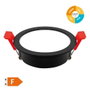 GSC Evolution Aro redondo empotrable compacto LED Lumati 7W Negro