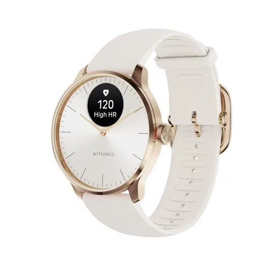 Withings ScanWatch Light 37mm Oro Rosa y Blanco
